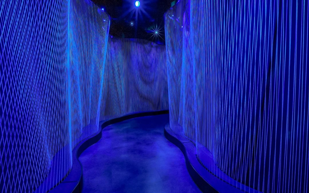 Interactive light installation at Museum of the Bible, Washington DC.