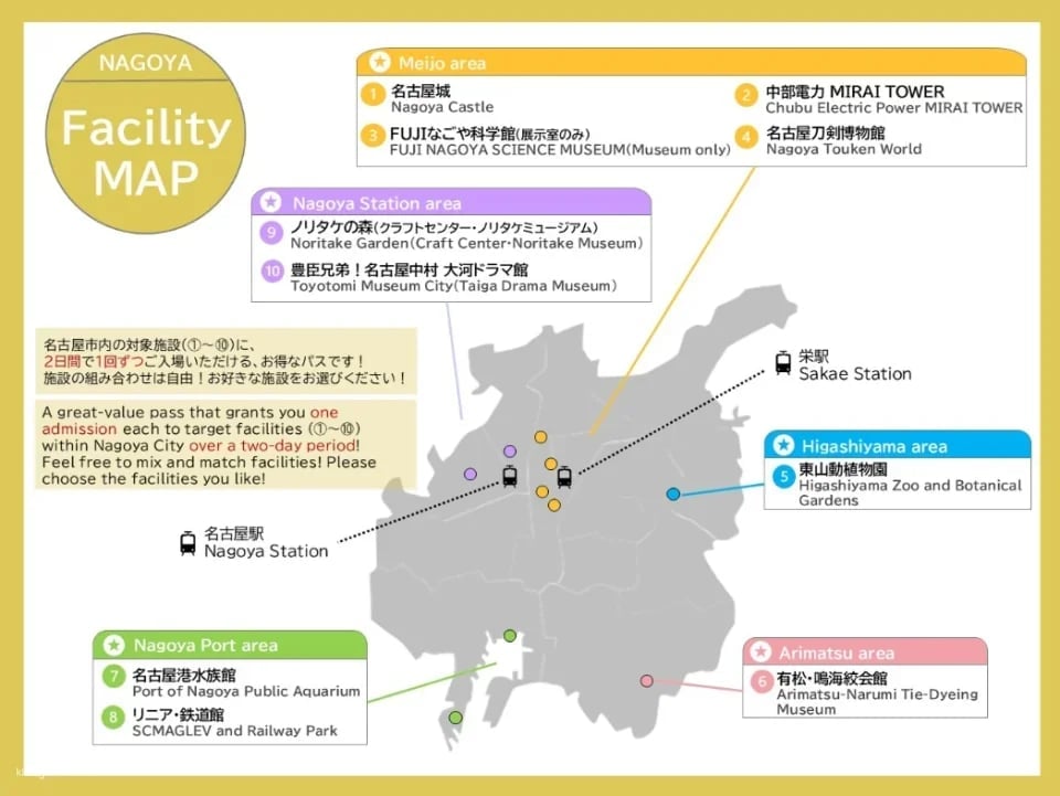 Nagoya | NAGOYA Sightseeing Pass (2-day pass)