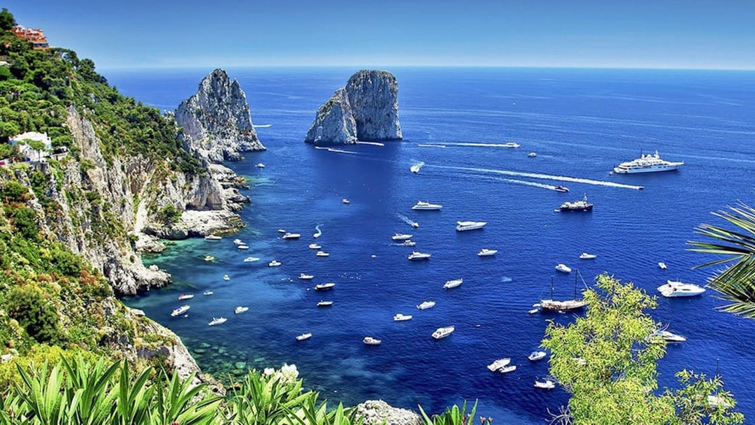 From Naples: Capri, Anacapri & Blue Grotto Private Tour with Lunch