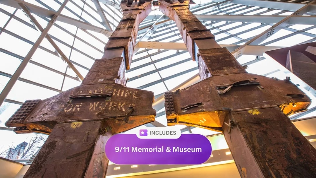 Steel beams from the 9/11 Memorial Museum in New York City.