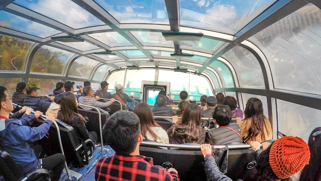 Guests enjoying the Freedom jet boat tour in Niagara River Gorge, Niagara, Canada.