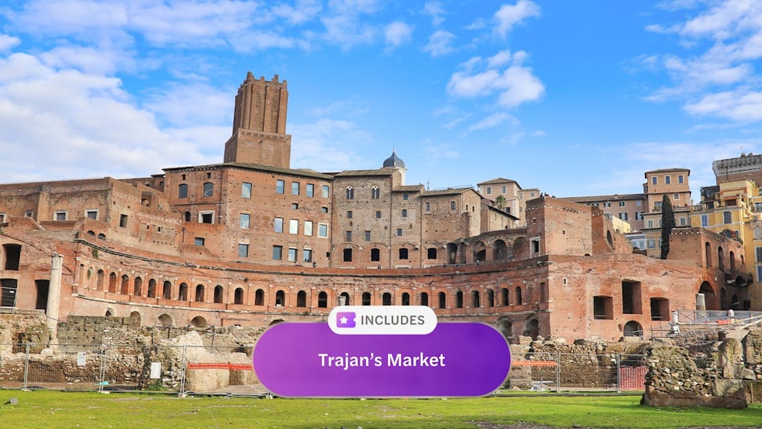 Trajan's Market ruins in Rome, included with Omnia Card and Roma Pass.