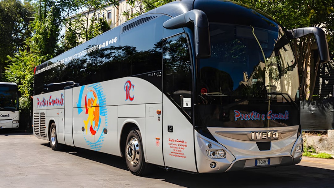 Shuttle bus for Palermo Airport to city center transfer.