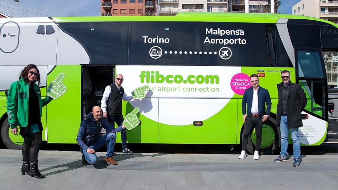 Flibco shuttle bus service from Frankfurt Hahn Airport to Frankfurt City.