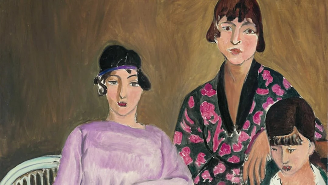 Les Trois Soeurs painting by Henri Matisse in the Orangerie Museum, Paris.