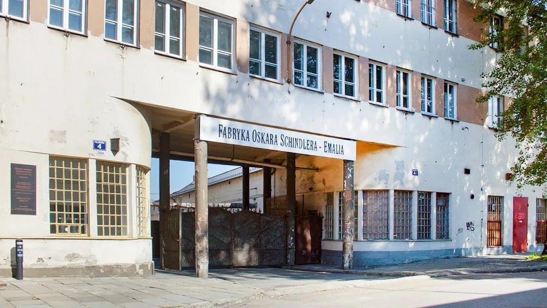 Exterior view of Oskar Schindler's Factory in Krakow, Poland.