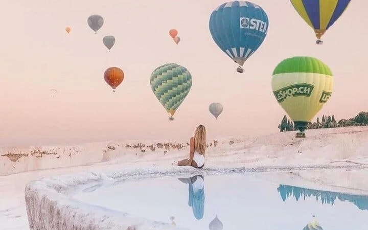 Pamukkale Hot Air Balloon Flight Over Travertines and Hierapolis with Hotel Transfers and Flight Certificate Image 6
