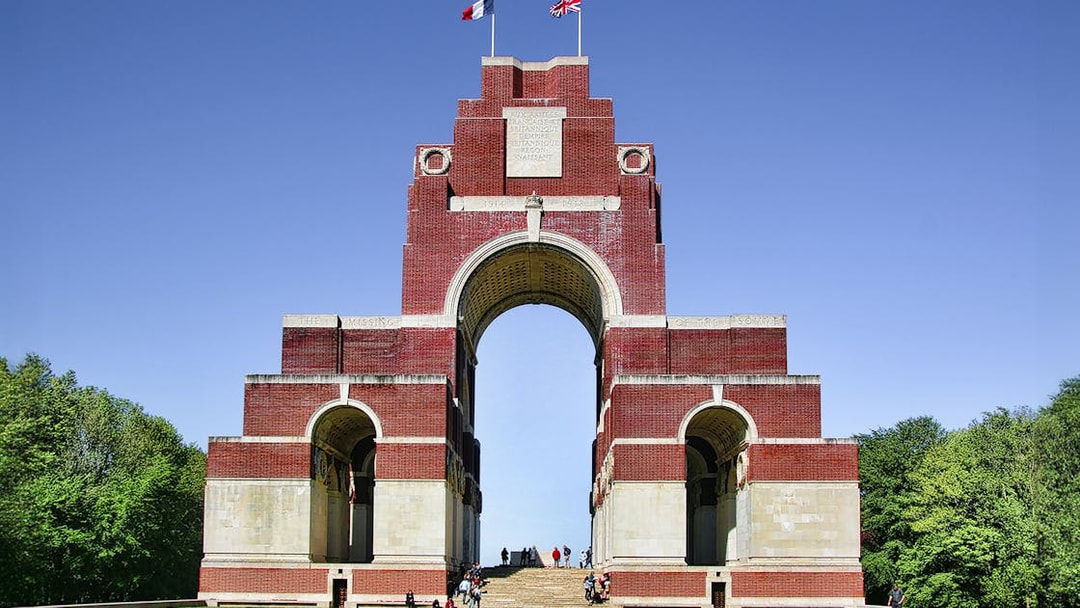 Thiepval Memorial on Somme Battlefields Day Trip from Paris.