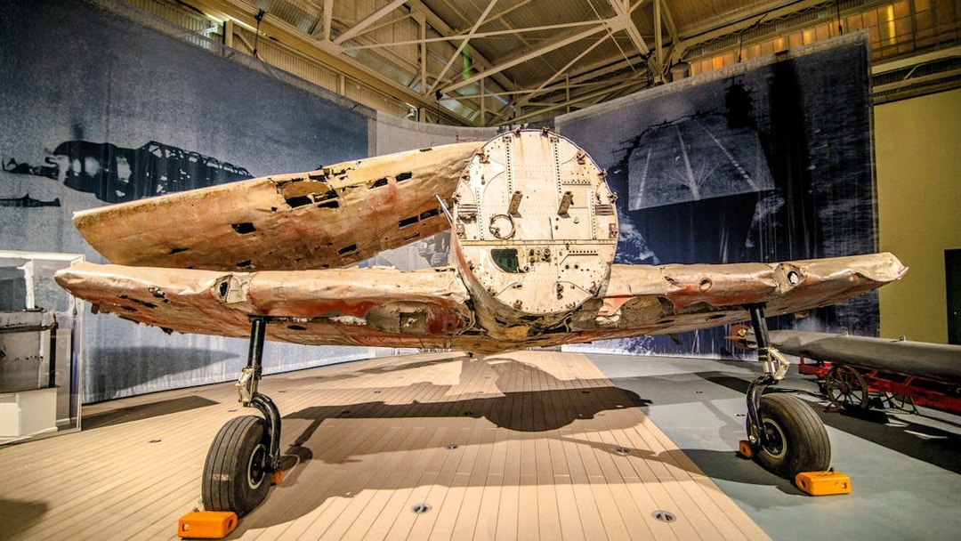 Historic aircraft display at Hawaii Aircraft Memorial Museum.