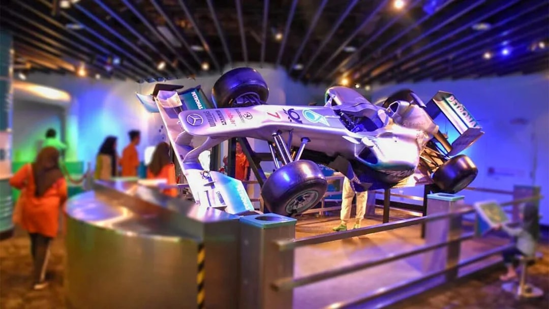 Formula 1 car exhibit at Petrosains, The Discovery Centre in Kuala Lumpur.