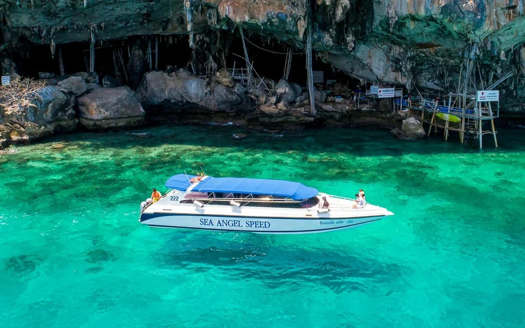 By Speedboat: PhiPhi, Khai Island, Pi Leh Lagoon & Viking Cave Tour with Park Fees Image 6