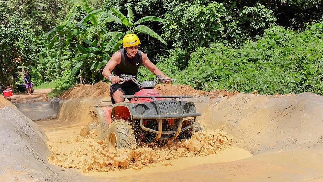 From Phuket: ATV Adventure with Zipline Experience & Optional Phuket City Tour