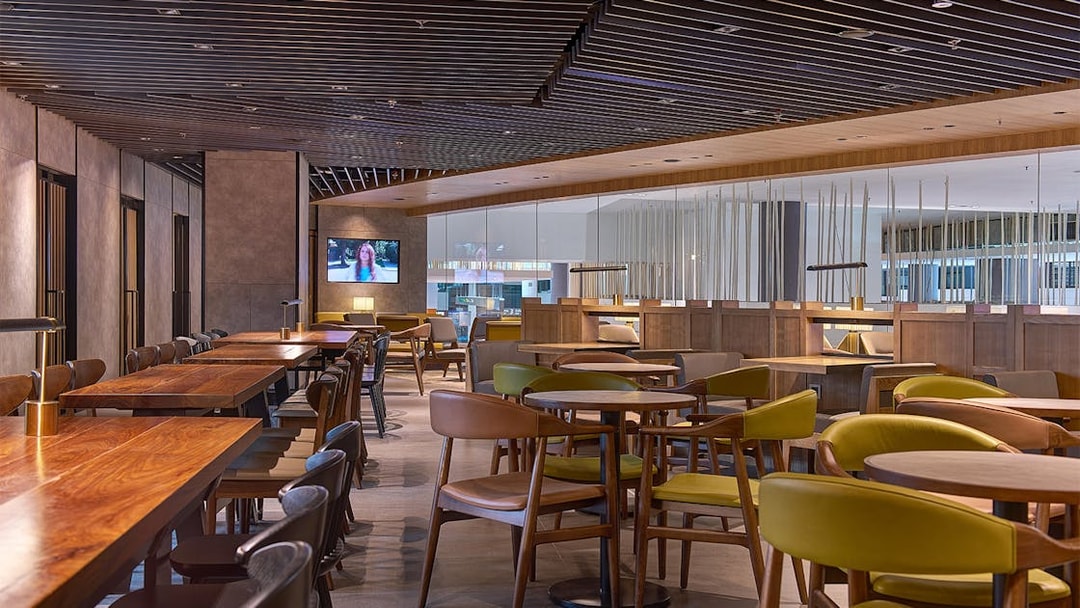Plaza Premium Lounge seating area near Aerotel Kuala Lumpur at gateway@klia2.