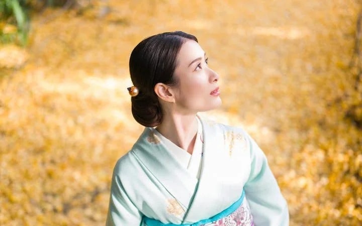 Premium Silk Kimono Rental and Dressing at Shinjuku Gyoen National Garden Image 5