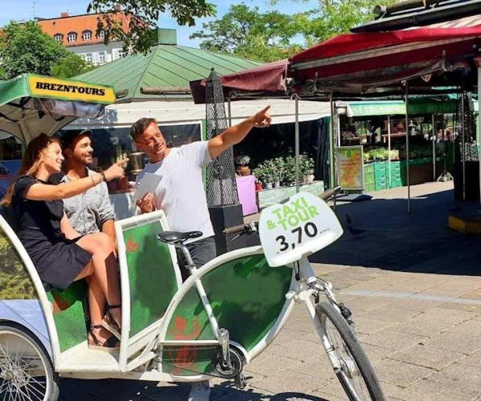 Rickshaw tour in the English Garden in Munich