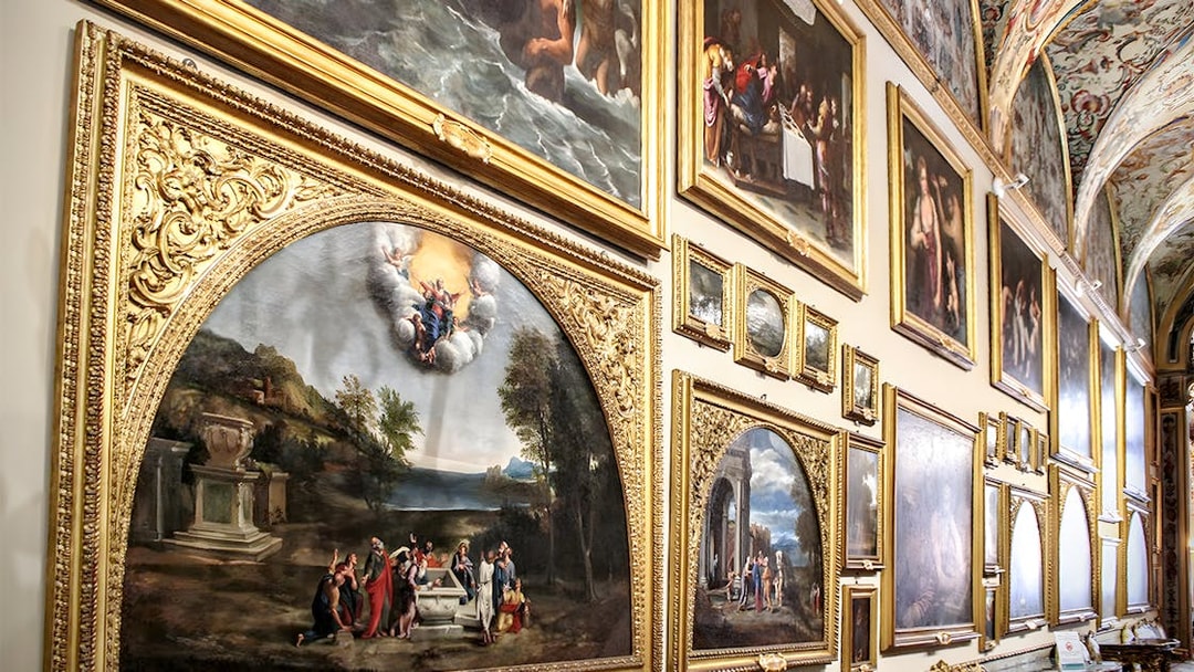 Doria Pamphilj Gallery paintings displayed in ornate gold frames.