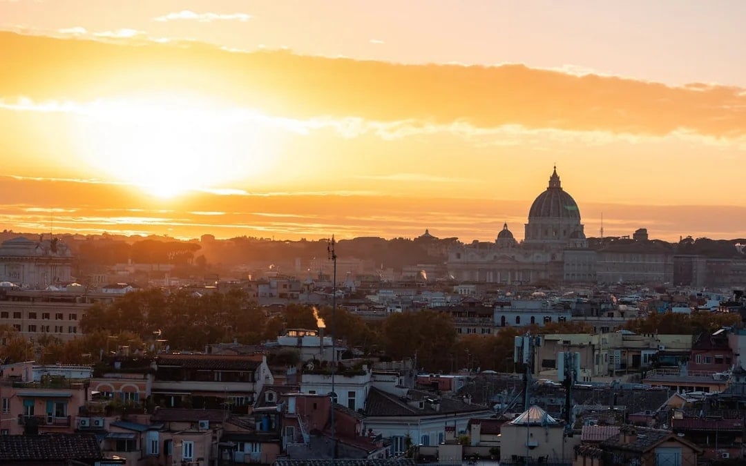 Rome: Sunset Golf Cart Tour with Panoramic Views