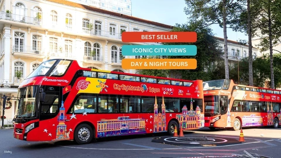 Saigon Sightseeing Double - Decker Bus Ticket: Explore Saigon with KKday