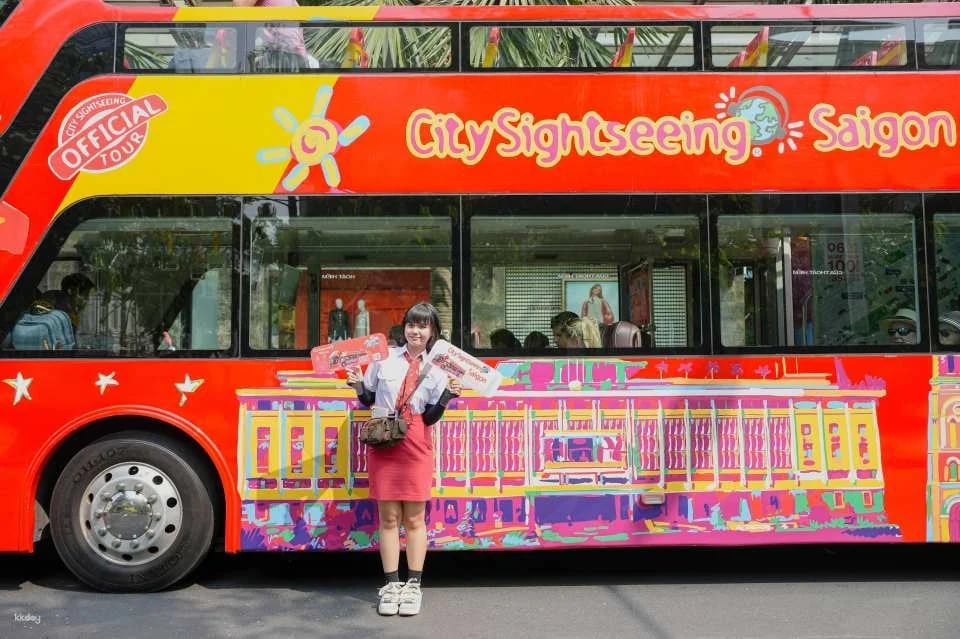 Saigon Sightseeing Double - Decker Bus Ticket: Explore Saigon with KKday
