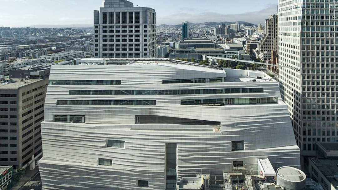 San Francisco Museum of Modern Art exterior with unique architectural design.