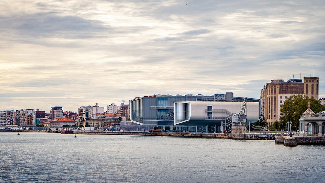 Santander bay with Botín Center and city skyline in the background.
