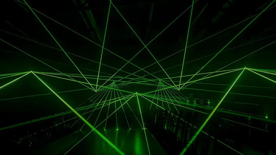 Laser light show at Science Centre Singapore.