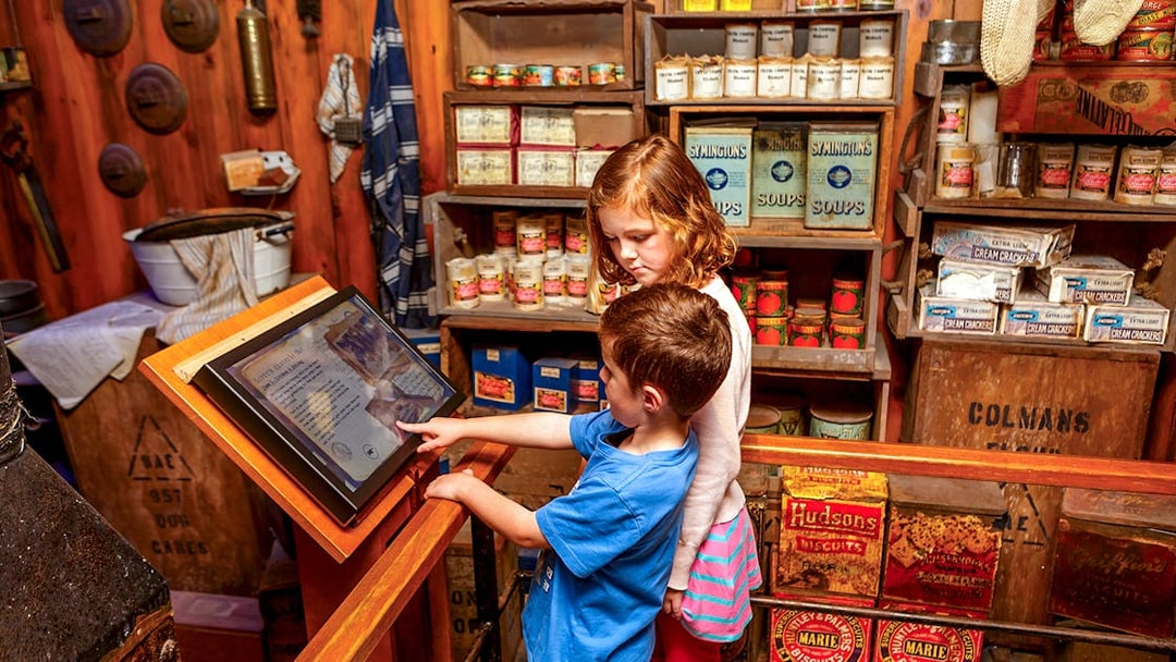 Children exploring interactive display at SEA LIFE Kelly Tarlton's Aquarium.
