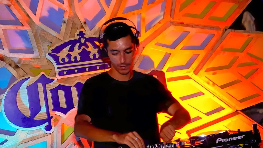 DJ performing at night event in Siam Park.