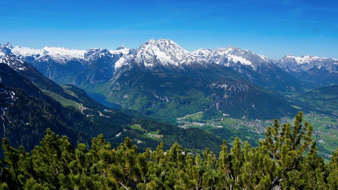 Eagle’s Nest view of Bavarian Alps and Königssee Lake from Salzburg tour.