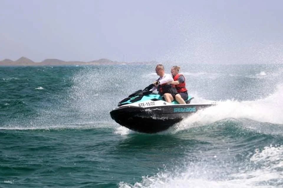 Small group guided jet-ski tour in Fuerteventura