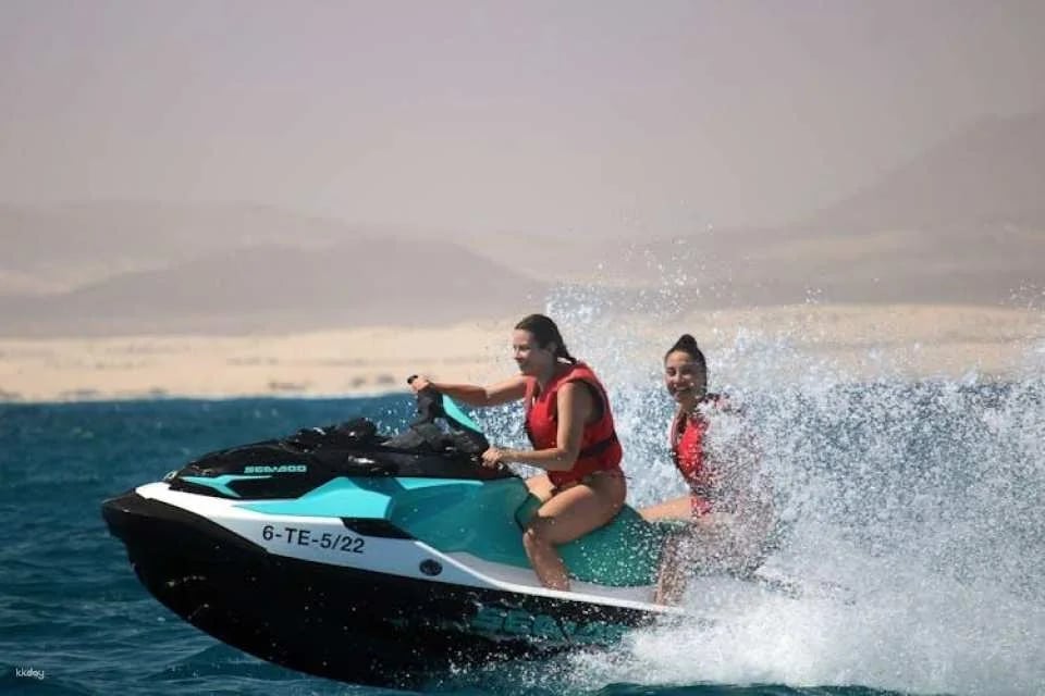 Small group guided jet-ski tour in Fuerteventura