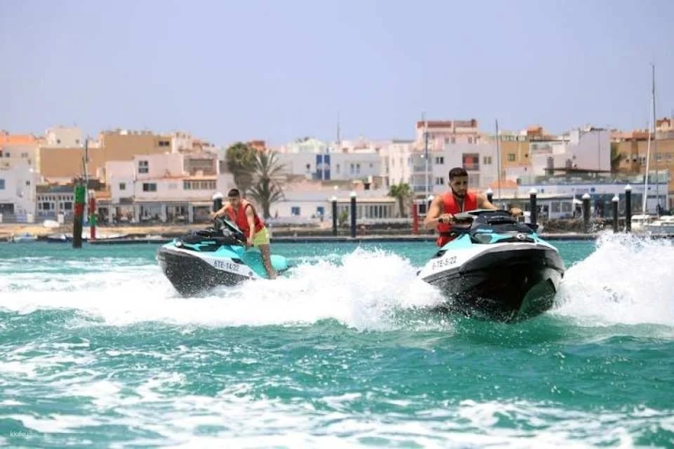 Small group guided jet-ski tour in Fuerteventura