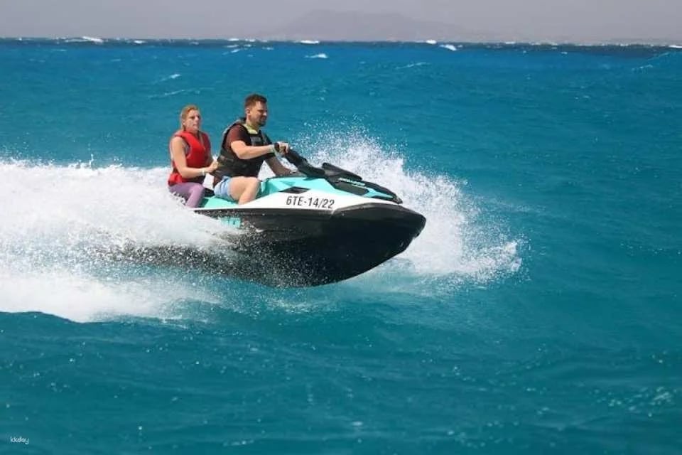 Small group guided jet-ski tour in Fuerteventura
