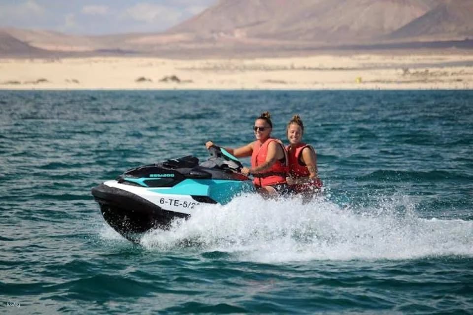Small group guided jet-ski tour in Fuerteventura