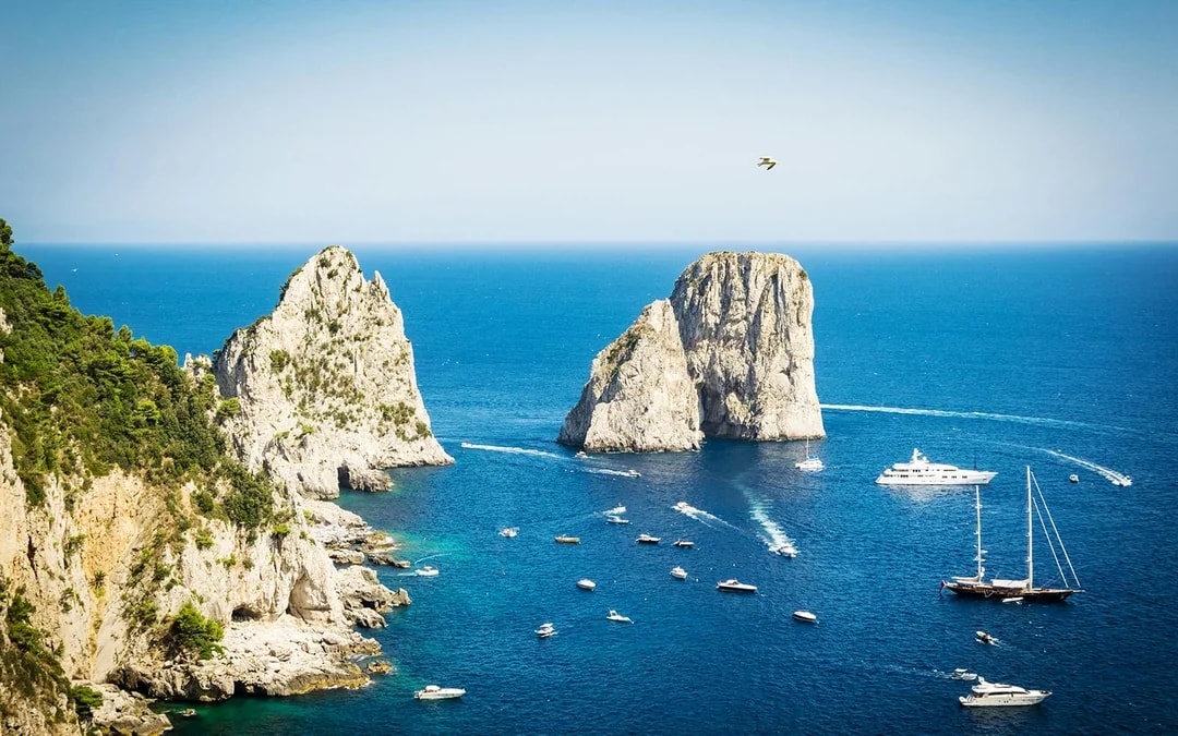 From Sorrento: Capri & Blue Grotto Guided Tour with Round-Trip Boat Transfers Image 1