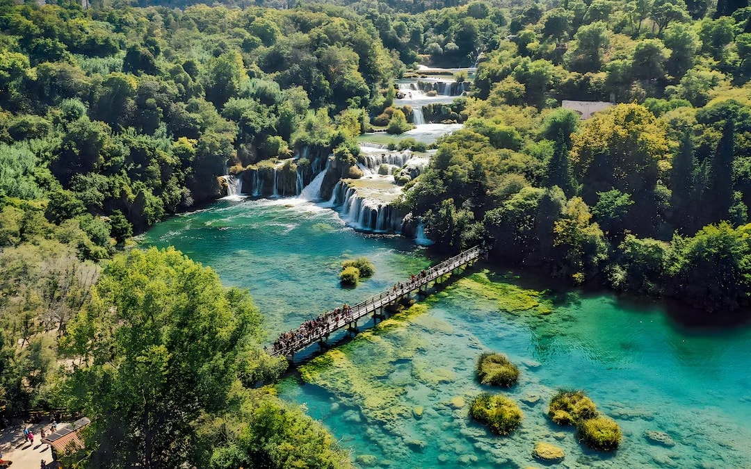 From Split: Full-Day Guided Trip to Krka National Park with Boat Ride & Wine Tasting Image 1