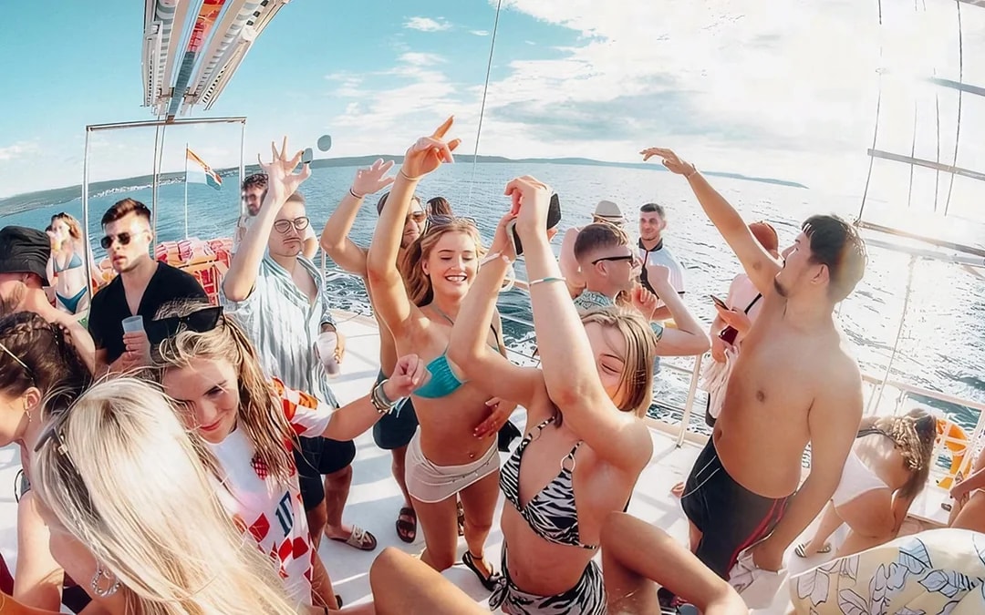 From Split: Blue Lagoon Boat Party Cruise with DJ & After-Party Entry Image 1
