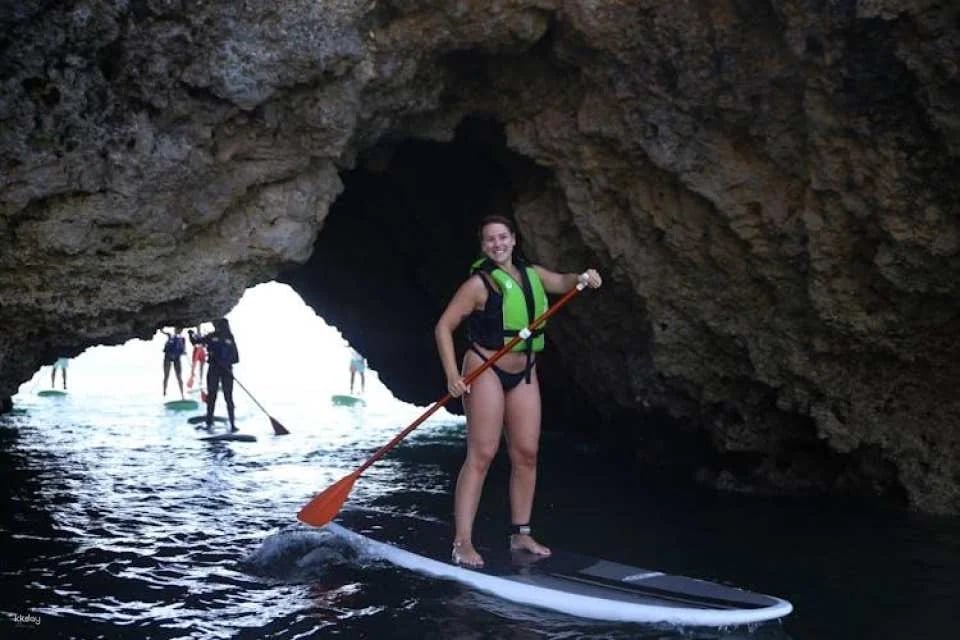 Stand-up paddle adventure along the Albufeira coastline