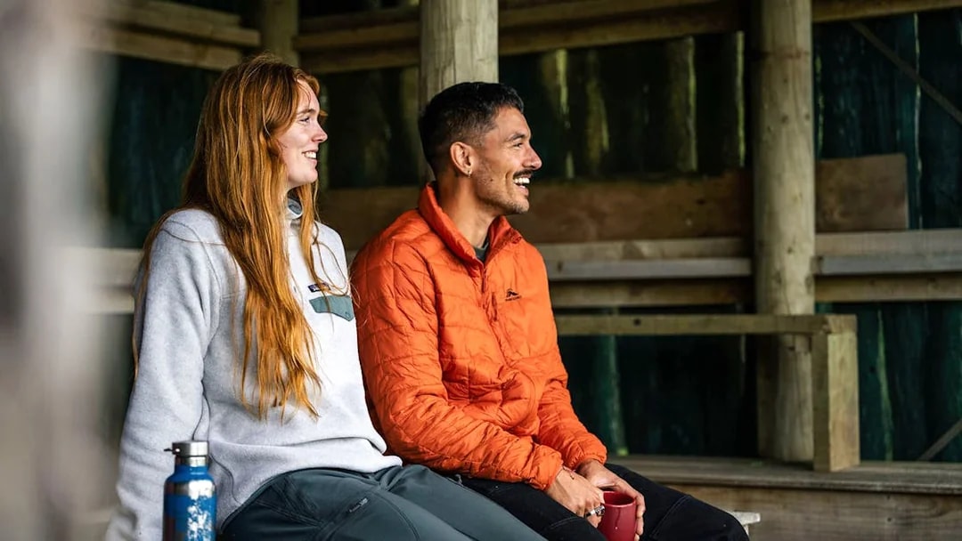 People enjoying a break during Stewart Island Guided Wilderness Walk.