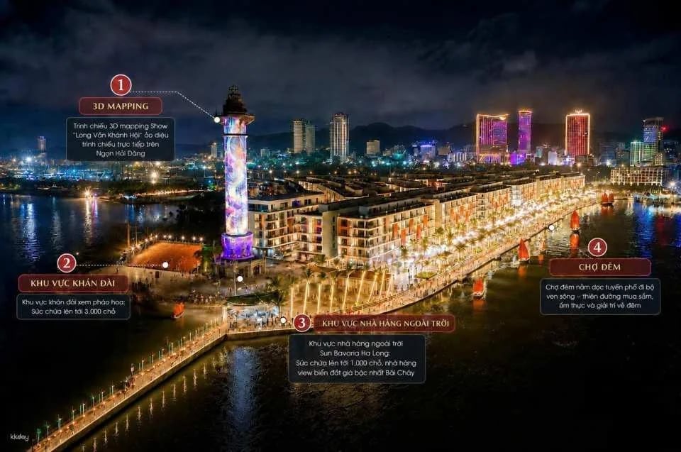 Sun Bavaria Ha Long: Dining, Fireworks & 3D Mapping Show | Vietnam