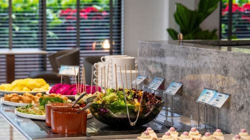Sun Moon Lake Lealea Wyndham Hot Spring Resort - Xiangmu All-Day Restaurant Dinner Buffet Voucher (Holiday Dinner + NT$100)