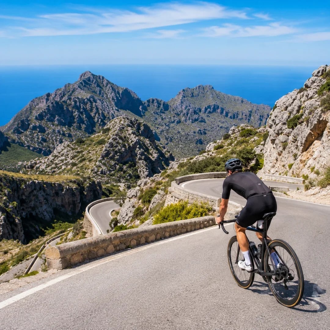 Superior road bike self-guided tour in Mallorca