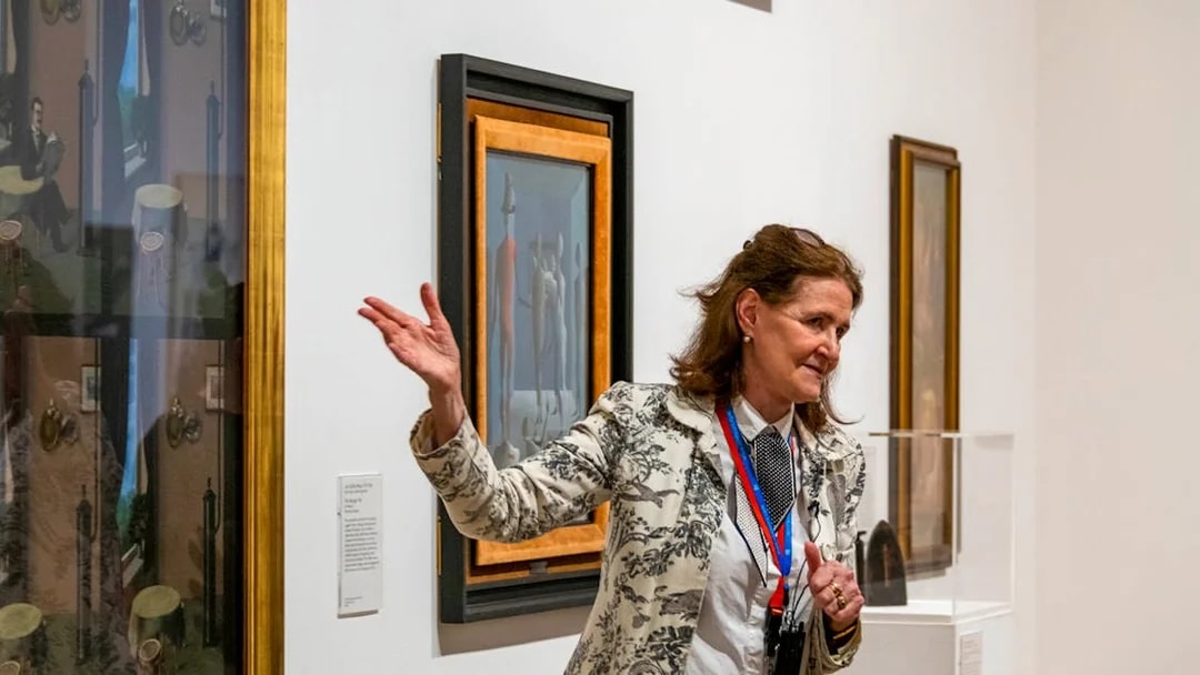 Guide explaining artwork during Tate Modern Discovery Guided Tour.