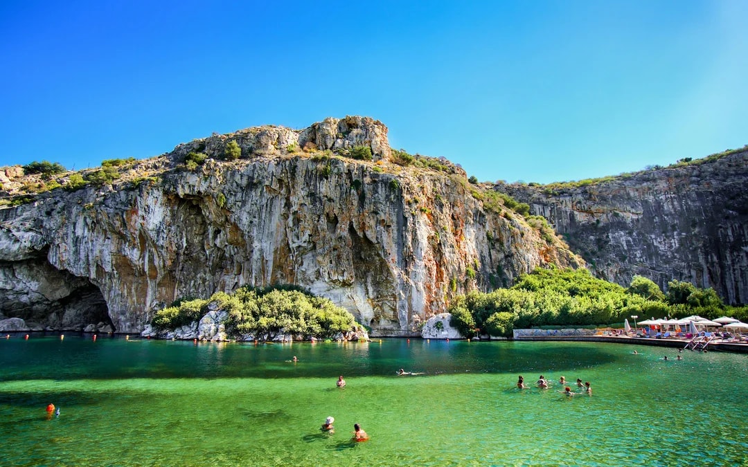 From Athens: Temple of Poseidon & Lake Vouliagmeni Swimming Small-Group Day Trip Image 3