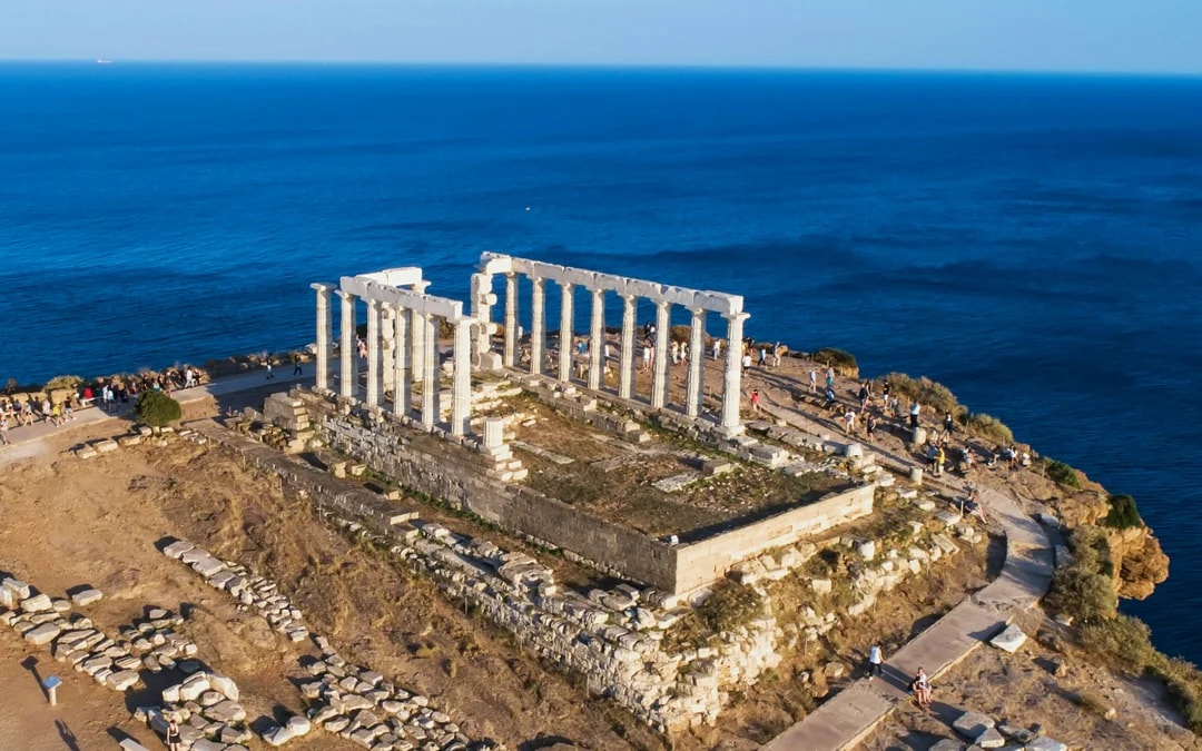 From Athens: Temple of Poseidon & Lake Vouliagmeni Swimming Small-Group Day Trip Image 5