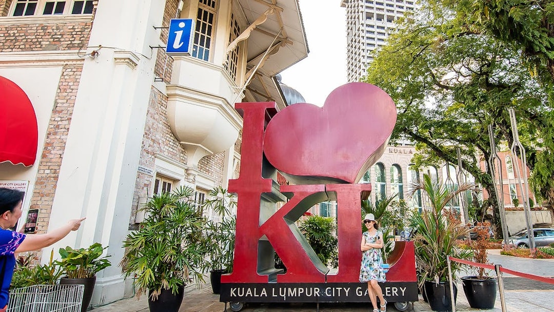 Kuala Lumpur City Gallery with iconic "I Love KL" sign.