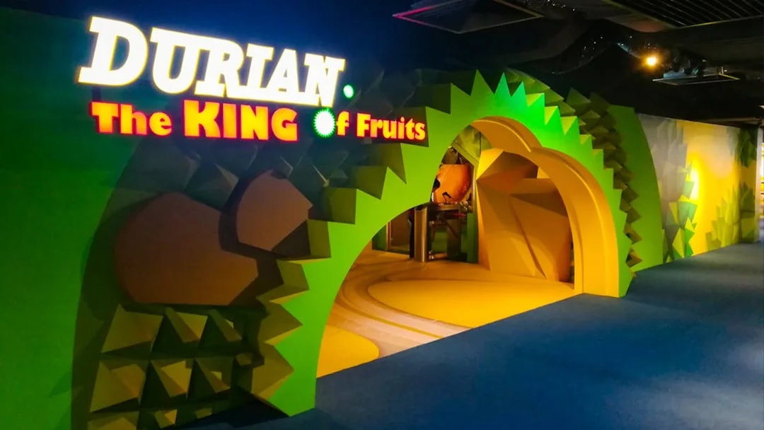 Entrance to Durian King exhibit at The TOP Penang.