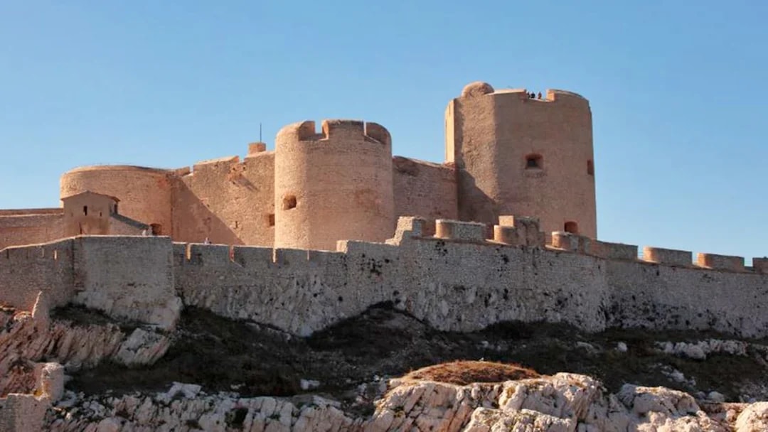Château d’If fortress on rocky island, Marseille, France.