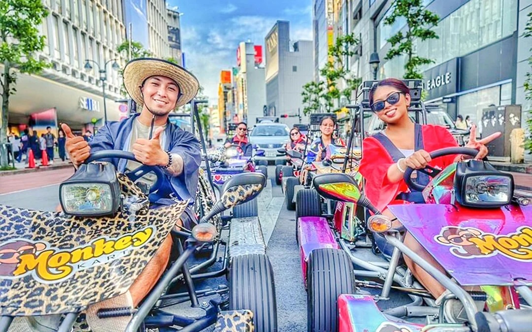 Tokyo: Shibuya, Harajuku & Shinjuku 75-Min Go-Karting Experience by Monkey Kart Image 4