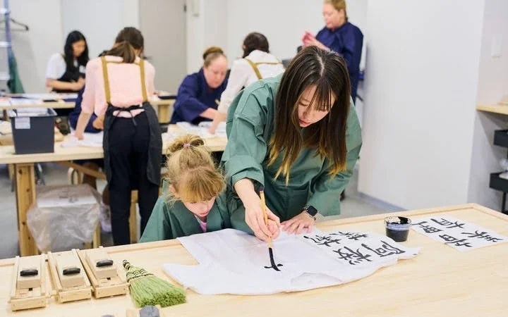 Tokyo: Shinjuku Calligraphy Workshop & T-Shirt Creation Image 2